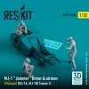 RESKIT RSF32-0036 MJ-1 Jammer Driver airmens (Vietnam) (MJ-1A,MJ-1B) (scene 1) (3 pcs) (3D Printed) 1/32